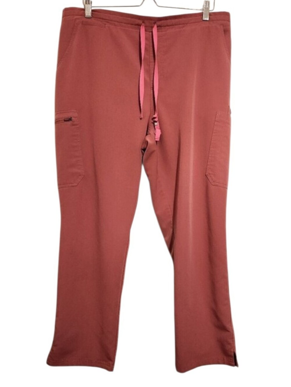 FIGS | Women's Mauve Pink Isabel High Rise Wide Leg Scrub Pants (Size XL Petite)